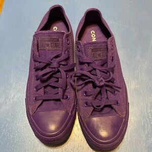 low top deep purple custom converse
